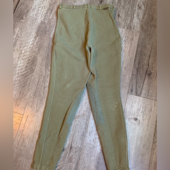 ON COURSE Cotton Naturals Sz 30 Shapely equestrian riding breeches pants, khaki - Picture 5 of 8